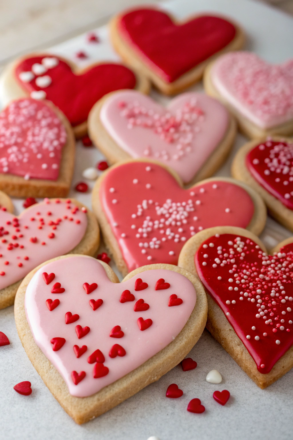 Valentine's Day Sugar Cookies with Royal Icing