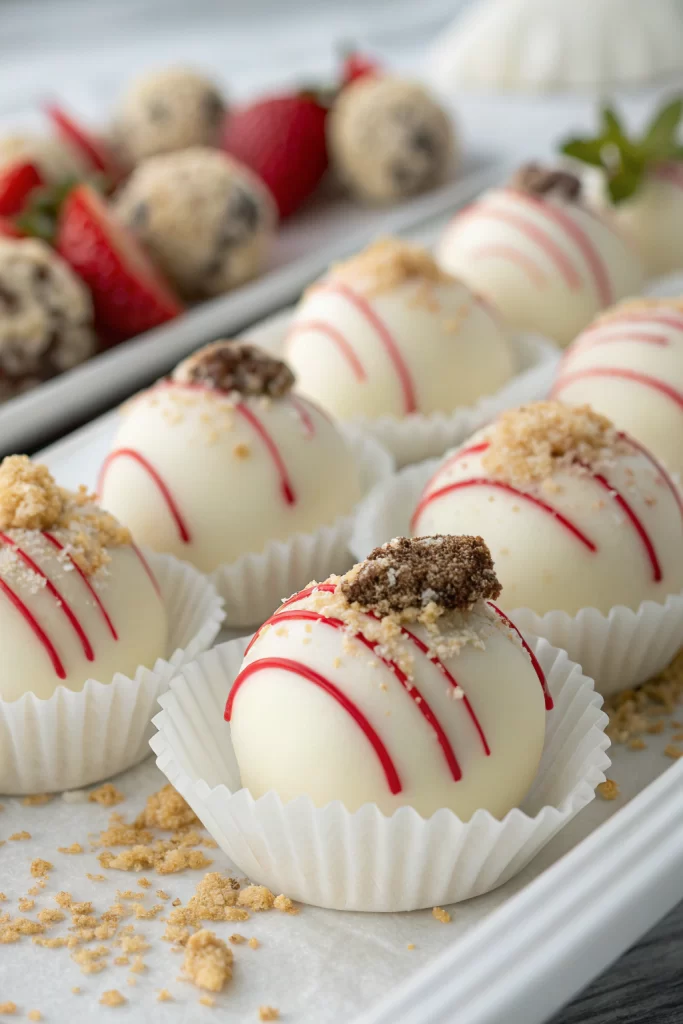 White Chocolate Strawberry Truffles Recipe