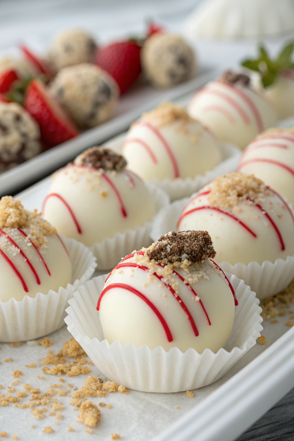 White Chocolate Strawberry Truffles Recipe