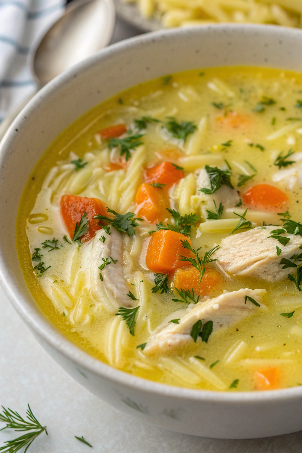 Avgolemono Greek Lemon Chicken Soup Recipe
