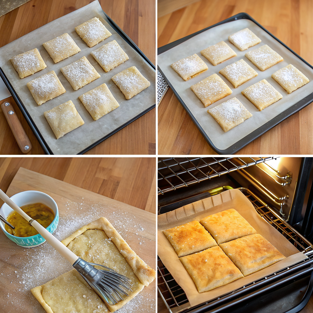 Baking and finishing the danishes