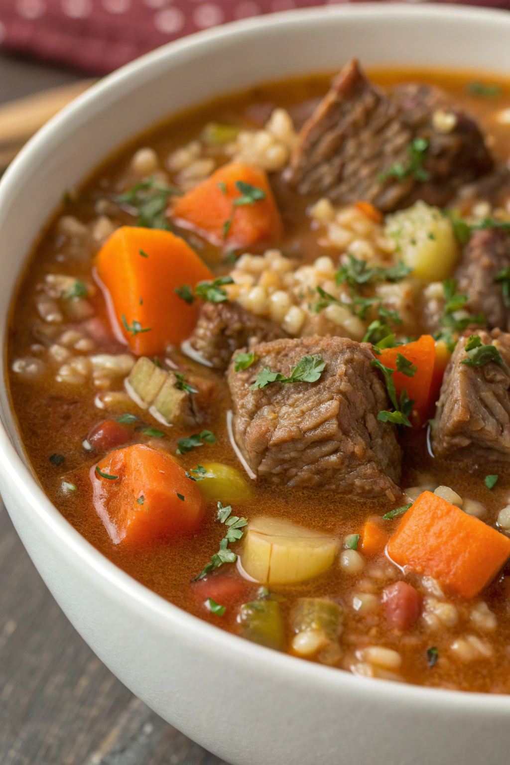 Beef Barley Soup Recipe