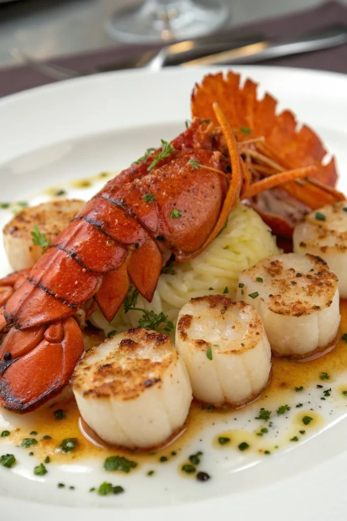 Cajun Lobster Crab and Salmon Alfredo Recipe