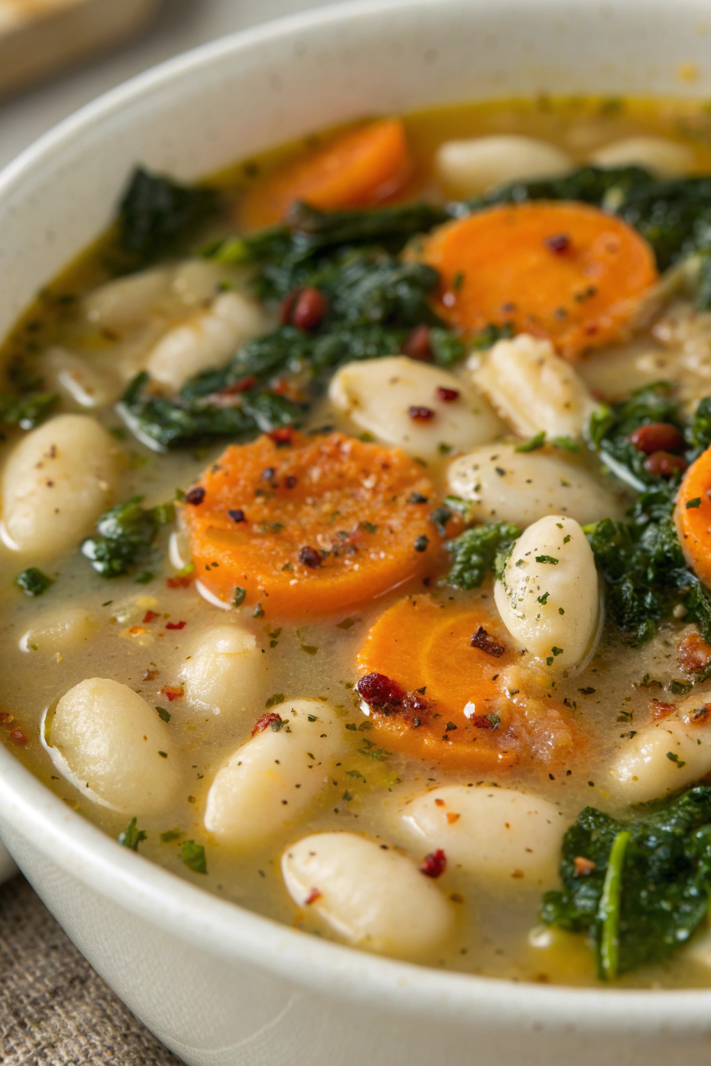 Hearty Tuscan White Bean Soup Recipe