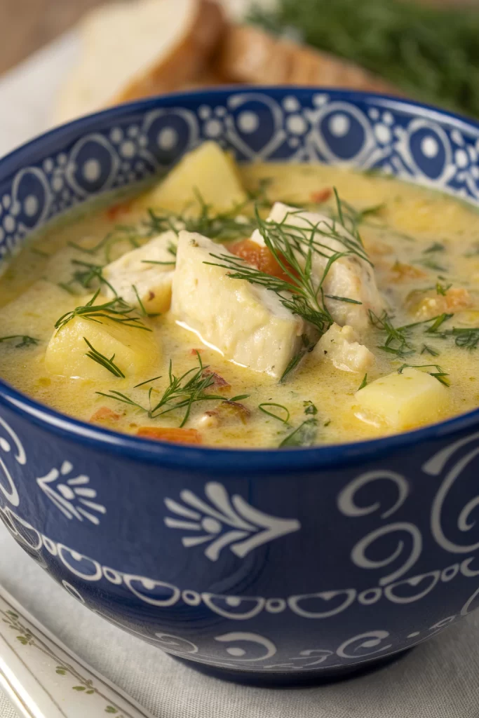 Polish Dill Soup with Potatoes