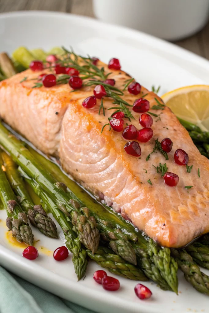 Pomegranate and Orange Glazed Salmon Recipe