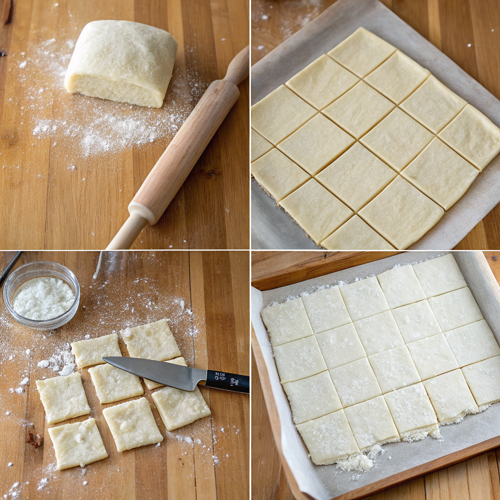 Preparing and filling the puff pastry