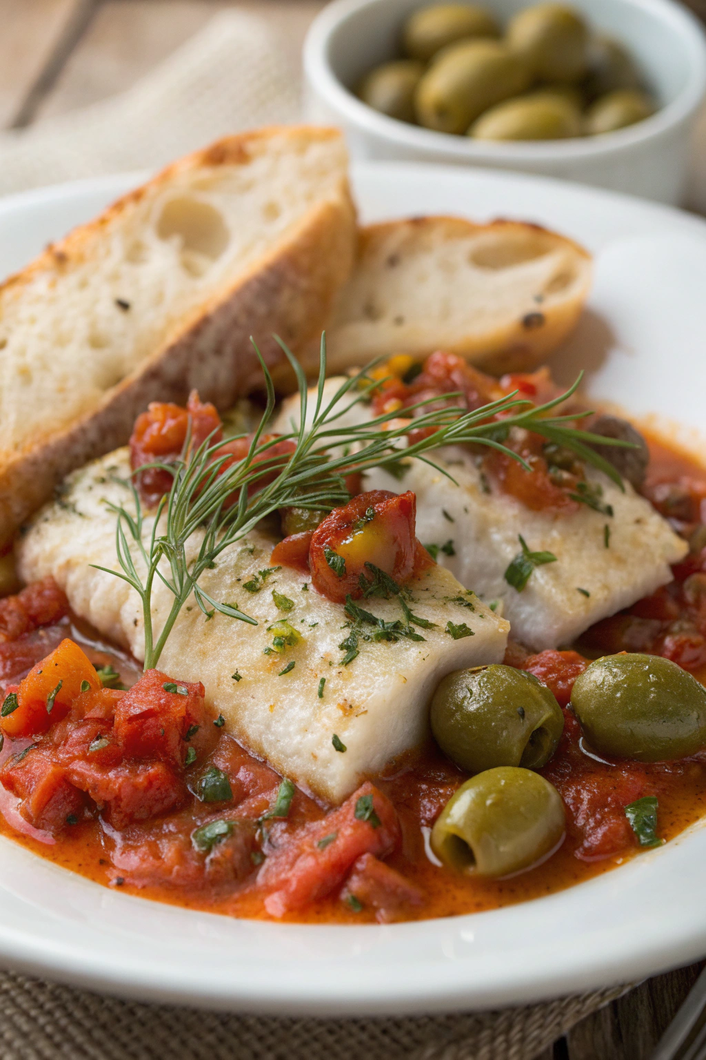 Savory Fish Puttanesca Recipe