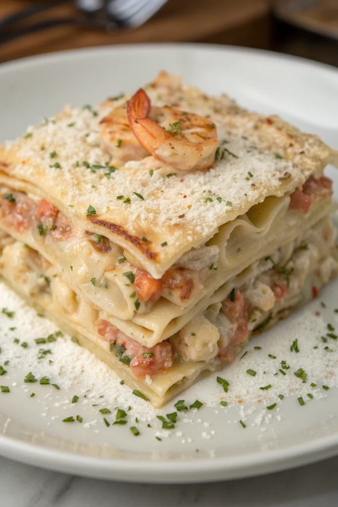 Shrimp Crab Lasagna Recipe
