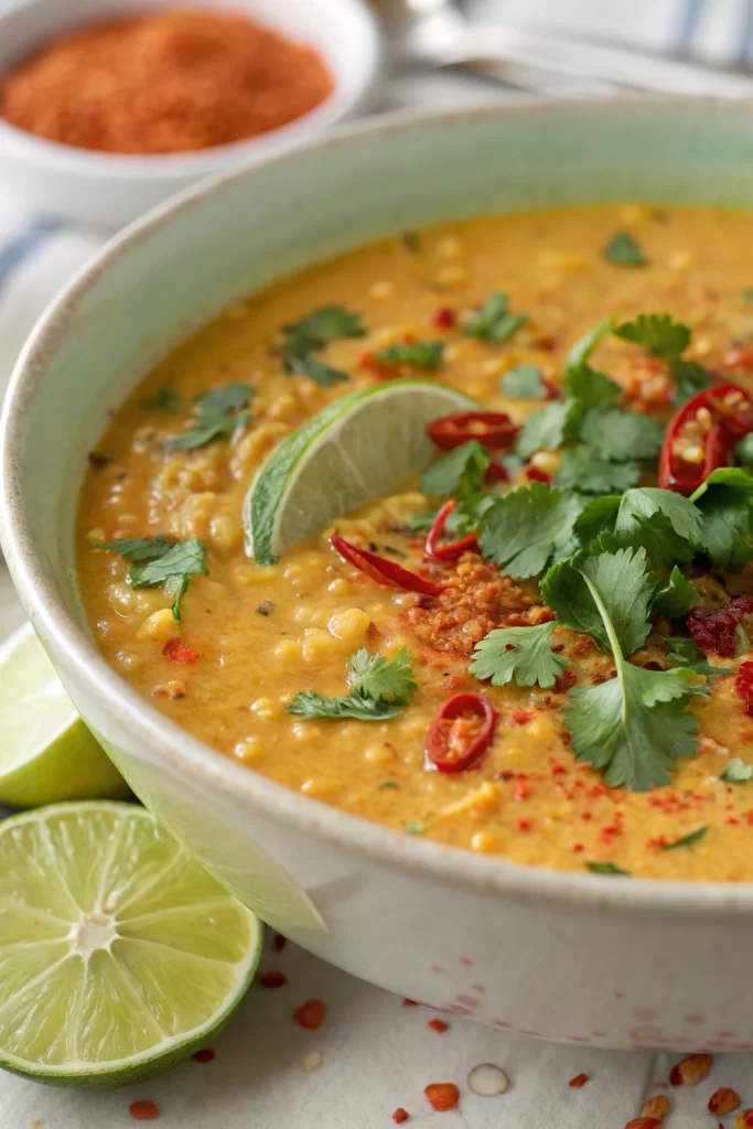 Simple Thai Coconut Red Lentil Soup Recipe