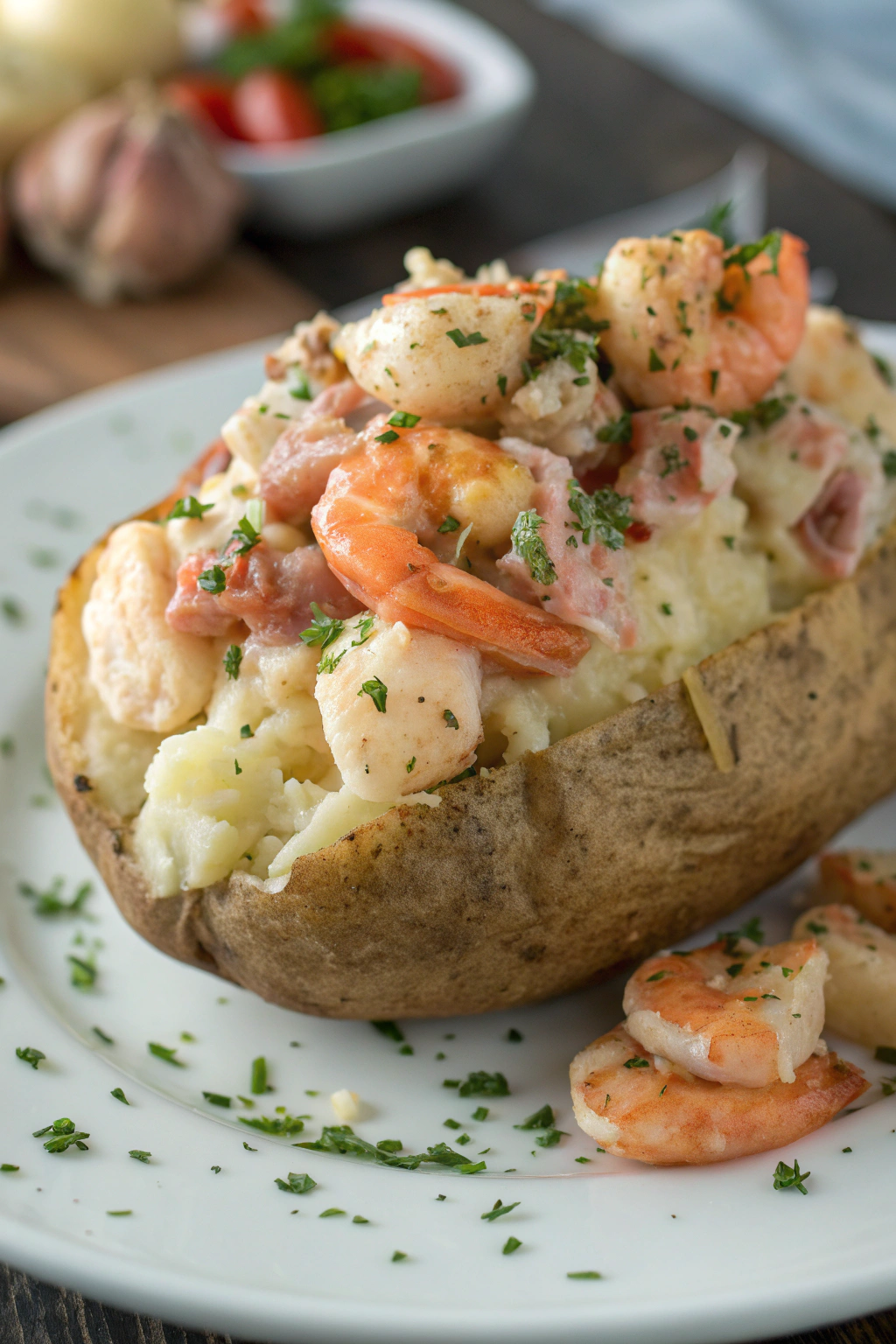 Southern-Style Seafood Stuffed Potatoes Recipe