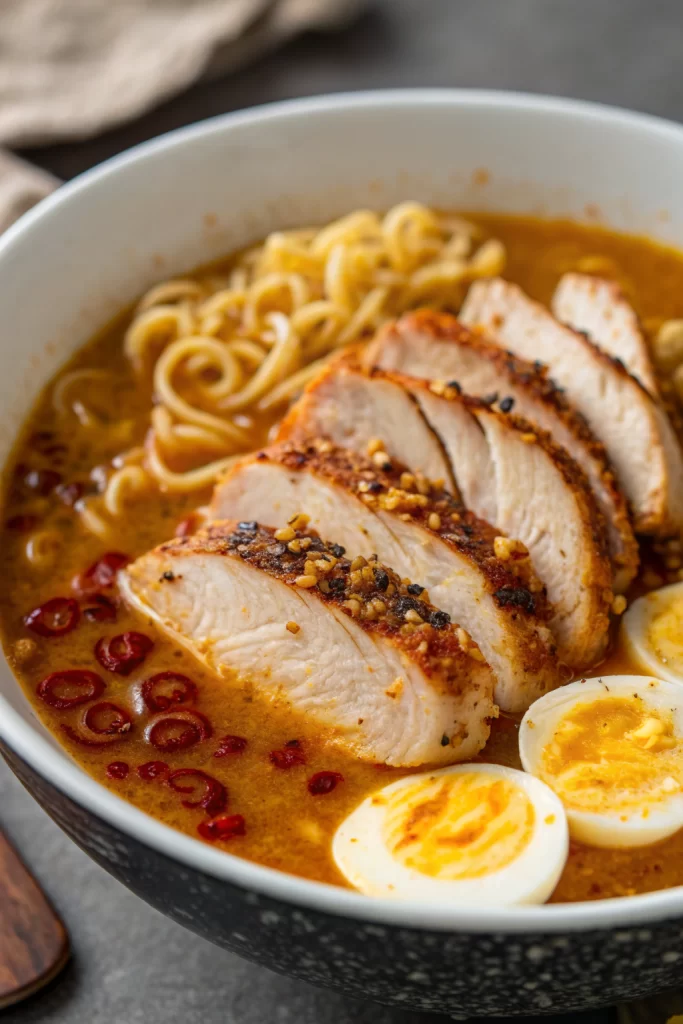 Spicy Creamy Chicken Ramen Recipe