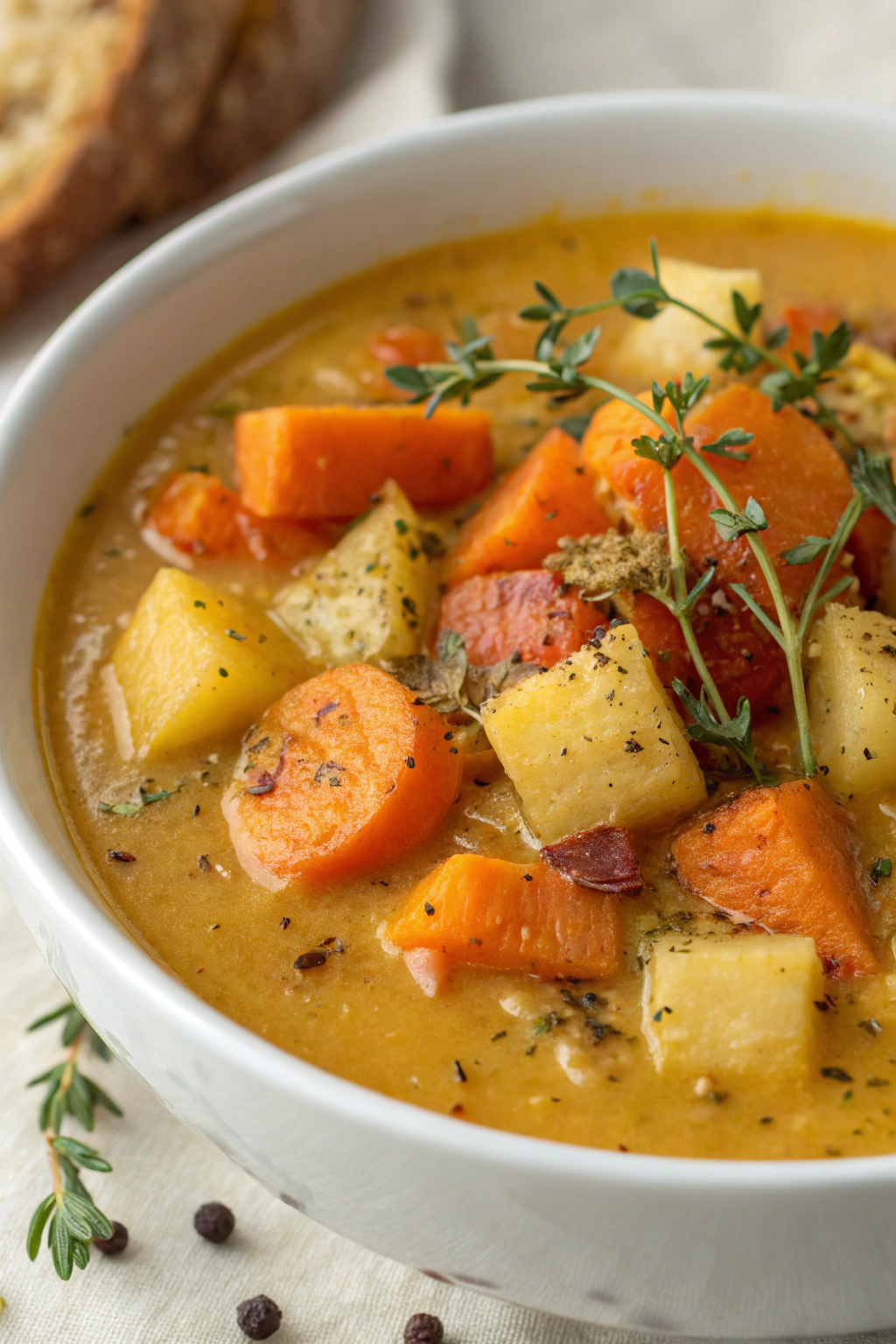 Tasty Roasted Winter Vegetable Soup Recipe