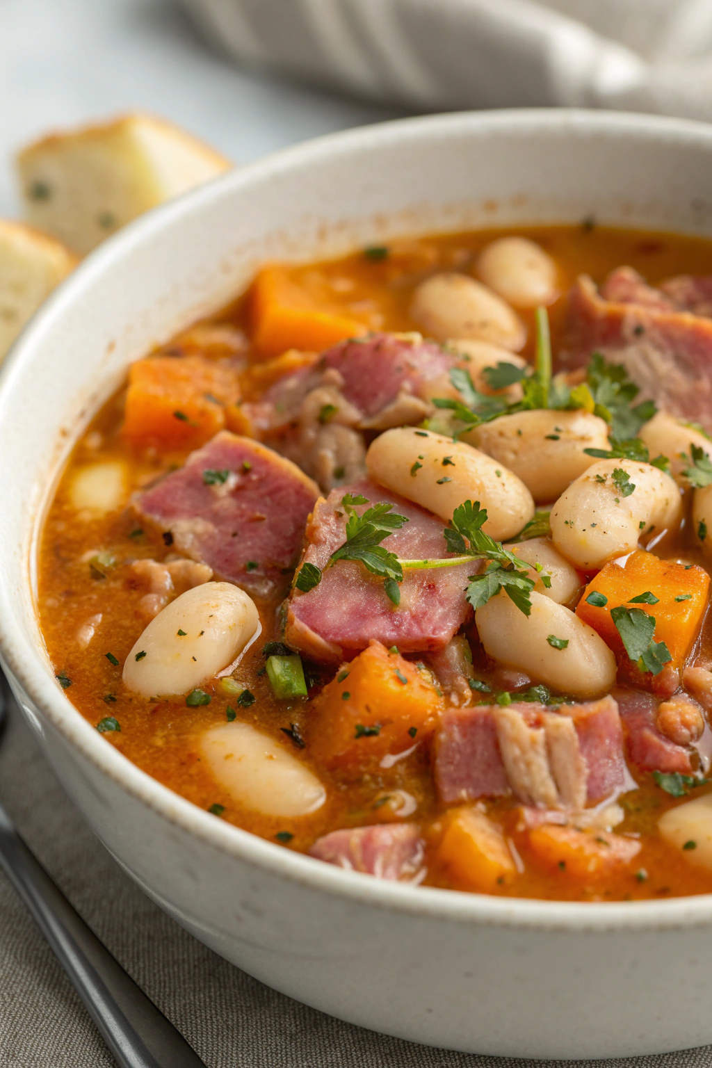 White Bean and Ham Soup Recipe