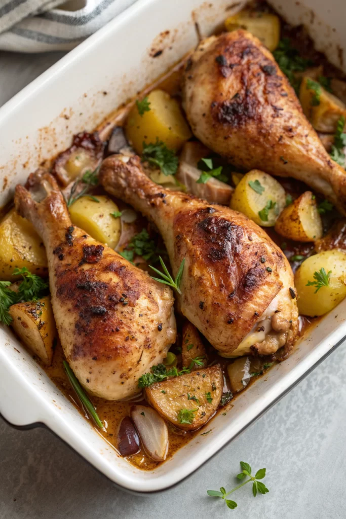 Baked Chicken Leg Quarters Recipe