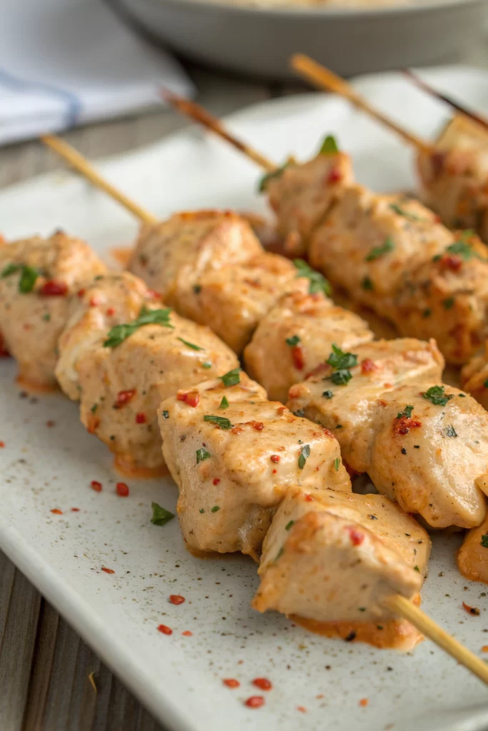 Bang Bang Chicken Skewers Recipe