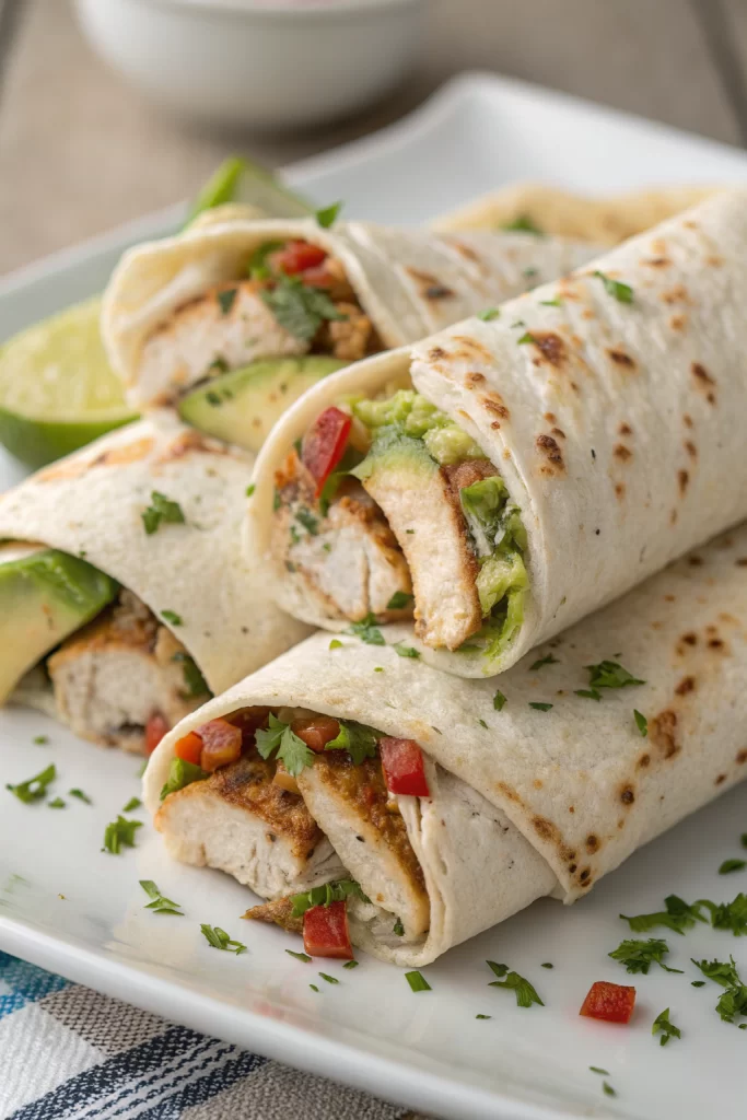 Chicken Avocado Ranch Burritos Recipe
