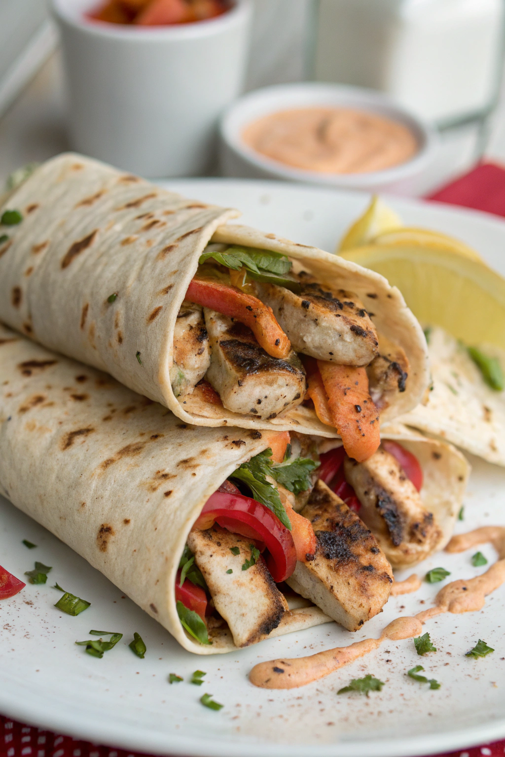 Chicken Shawarma with Creamy Garlic Sauce