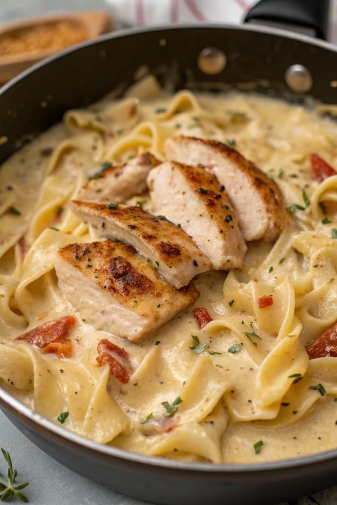 Creamy Chicken Garlic Parmesan Pasta Recipe