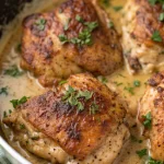 Creamy Garlic Chicken Thighs Recipe