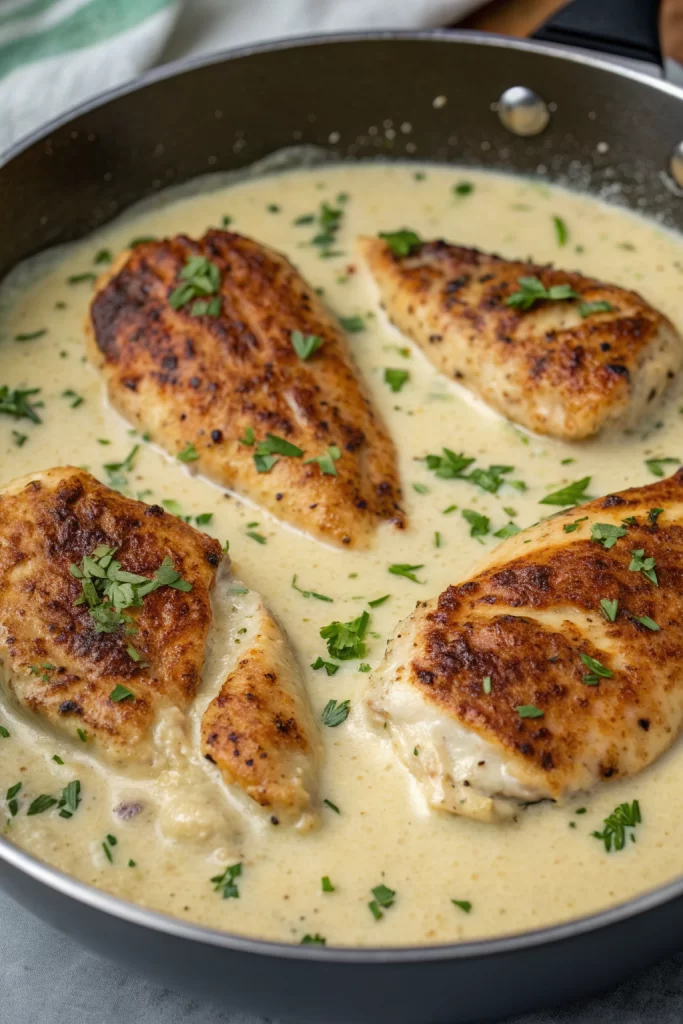 Creamy Garlic Parmesan Chicken Recipe