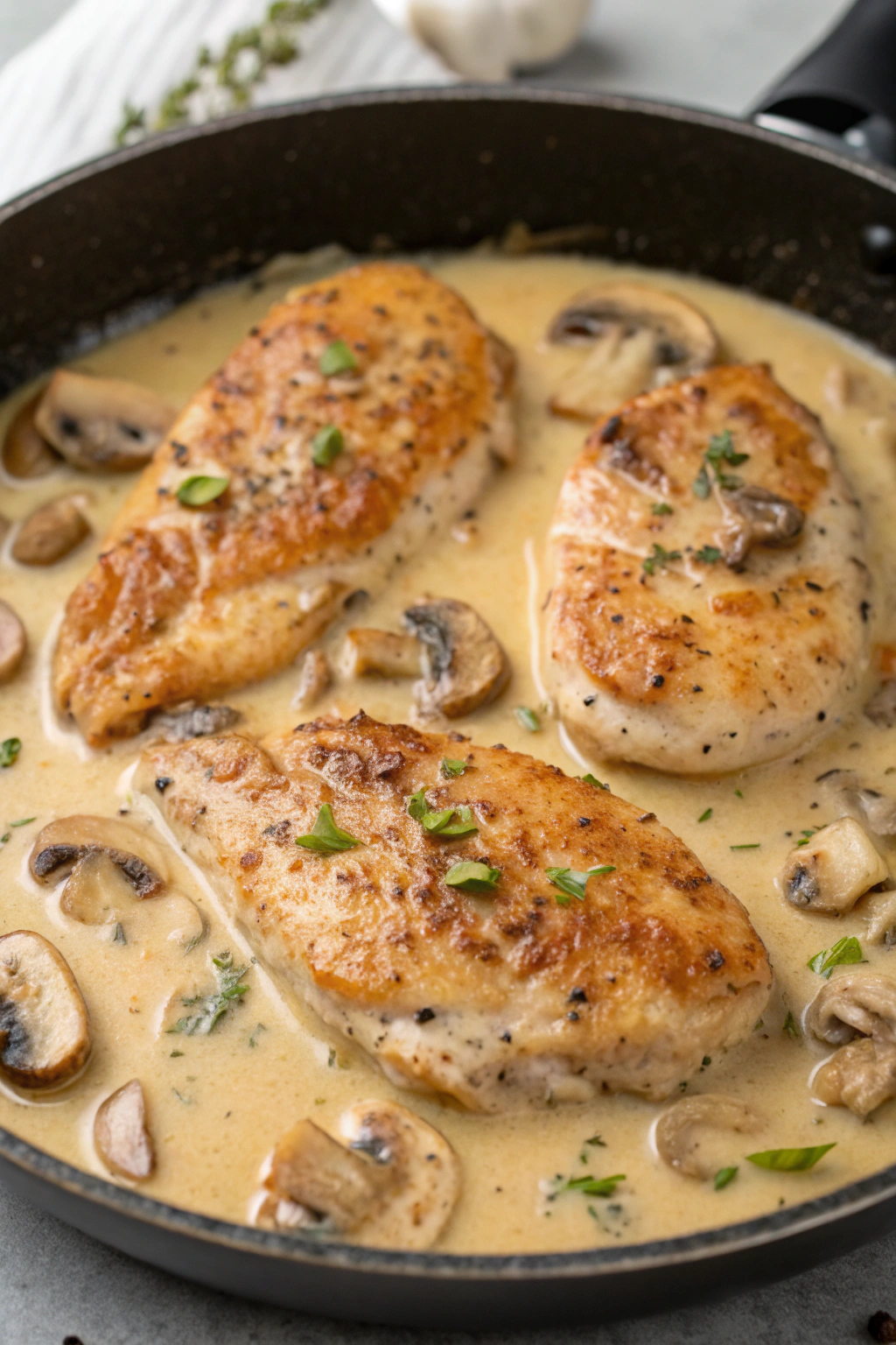 Creamy Mushroom Chicken Recipe