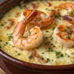 Creamy Seafood Gratin with Scallops Shrimp