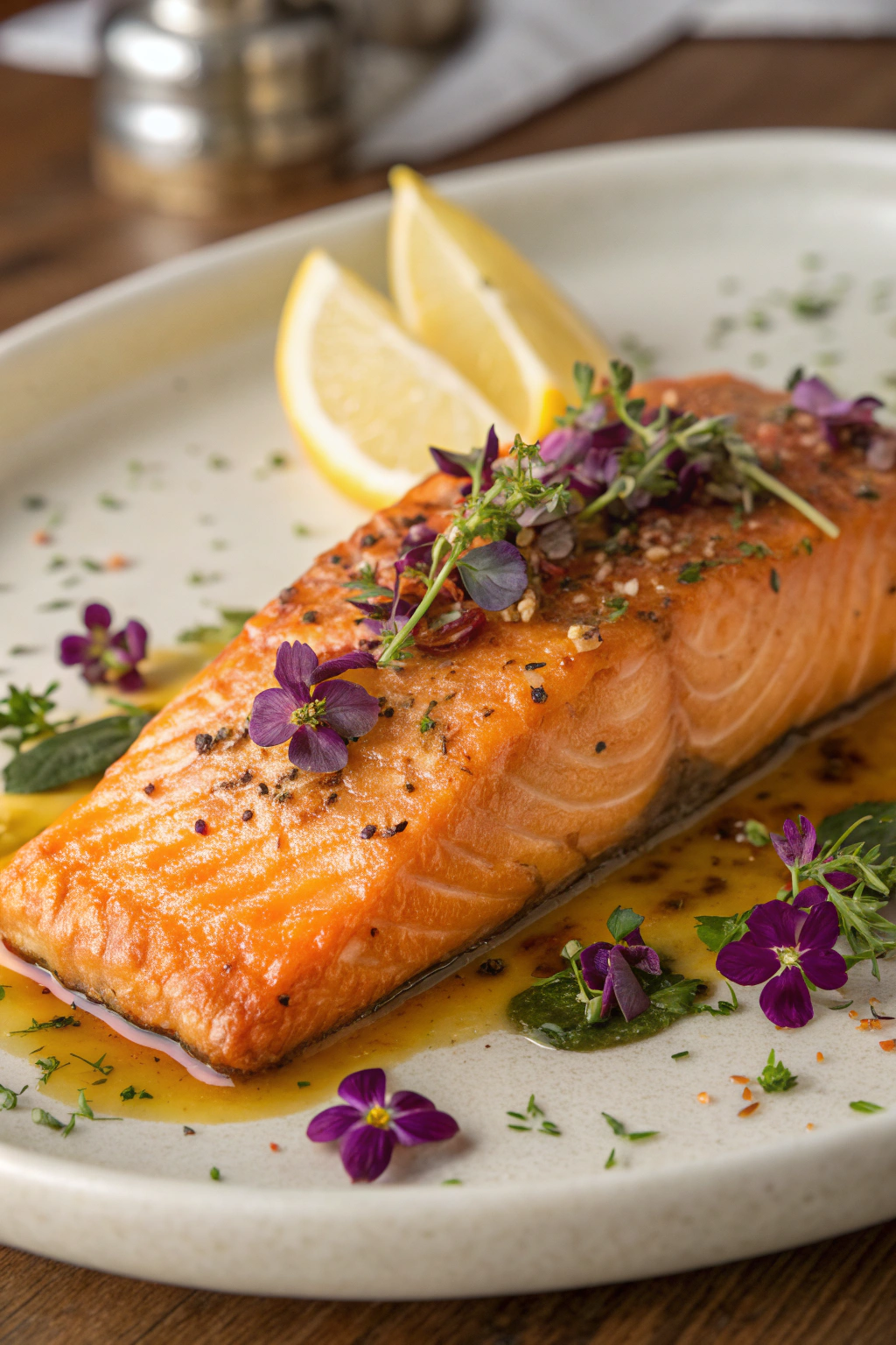 Crispy Skin Salmon with Lemon Beurre Blanc