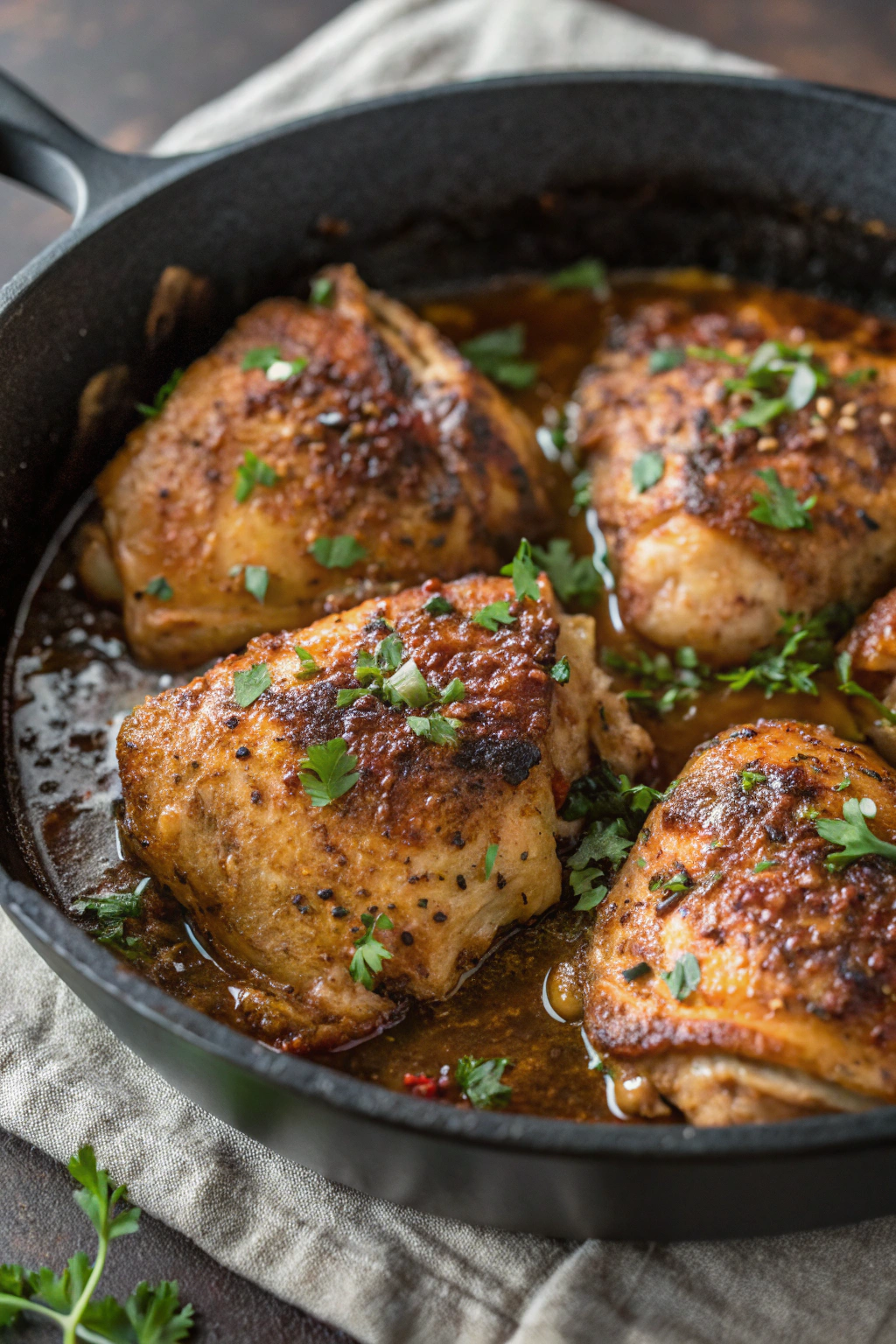 Easy Skillet Chicken Thighs Recipe