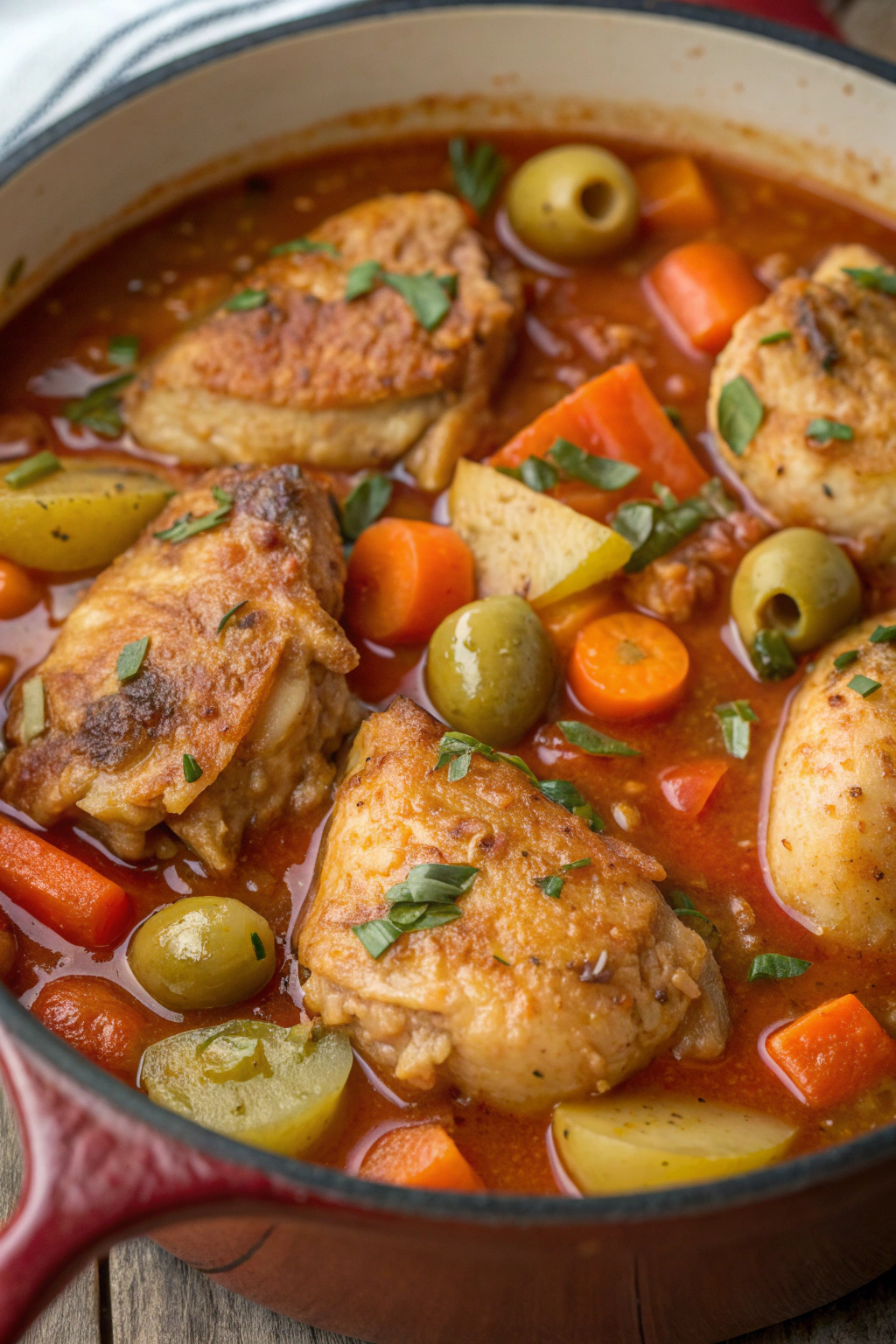 Fricase de Pollo (Cuban Chicken Fricassee) Recipe