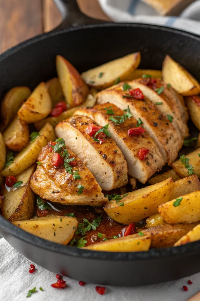 Garlic Butter Chicken and Potato Recipe