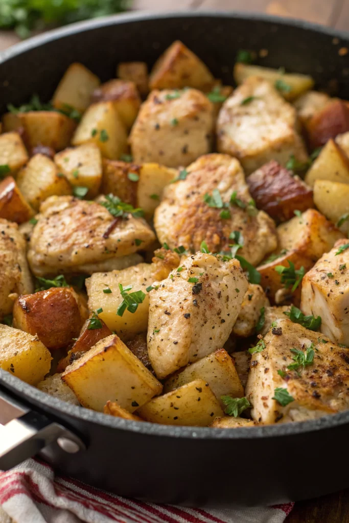 Garlic Parmesan Chicken and Potatoes Recipe