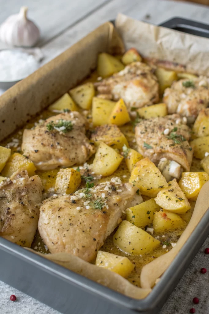 Greek Lemon Chicken With Potatoes Recipe