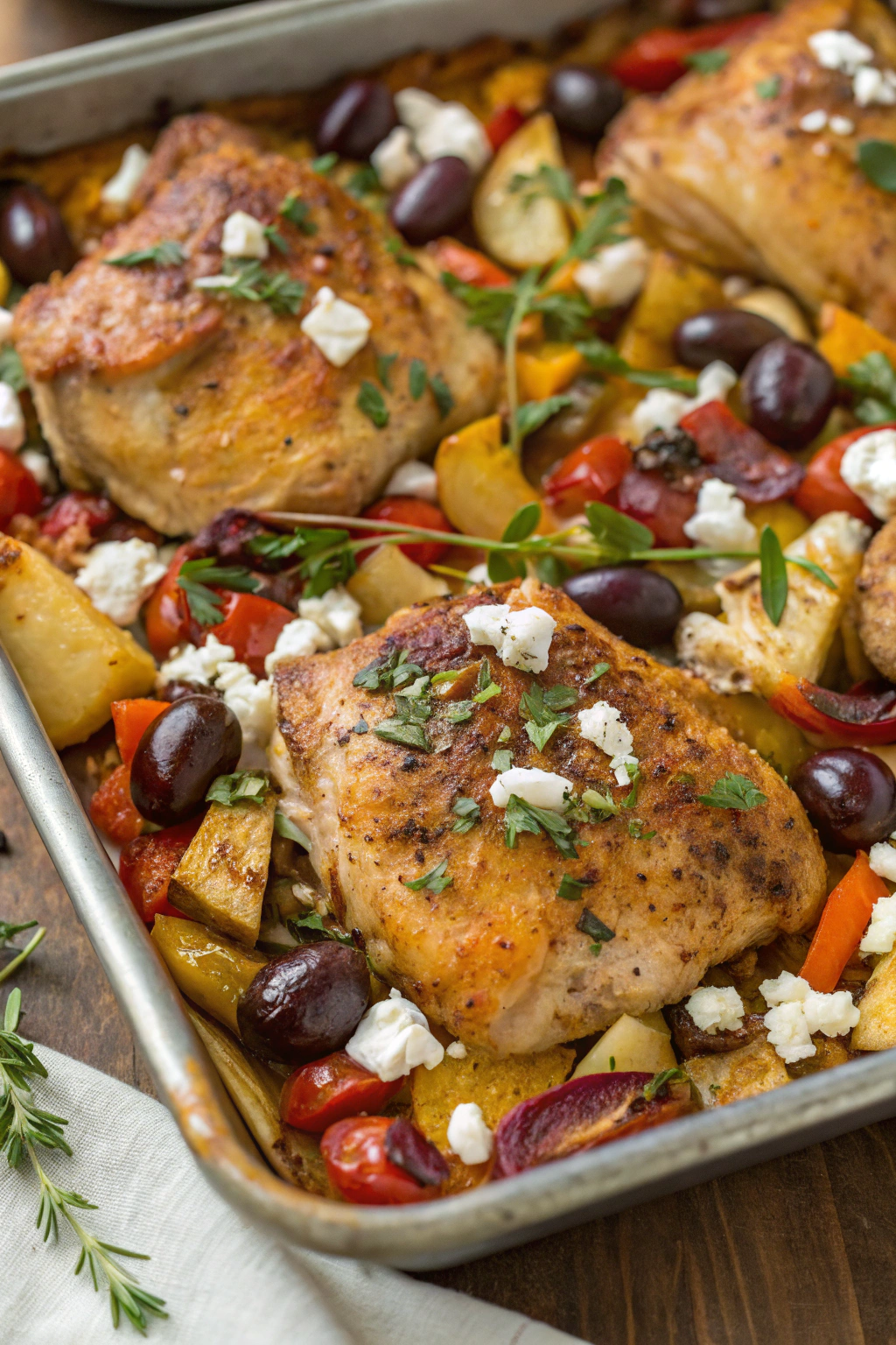 Greek Sheet Pan Chicken Recipe