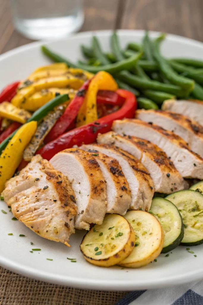 Grilled Garlic Herb Chicken and Veggies