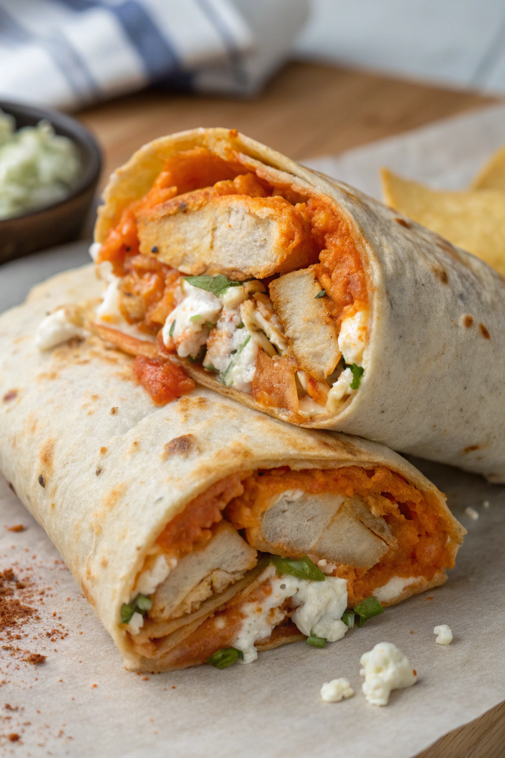 Hot Honey Buffalo Chicken Wraps Recipe