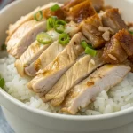 Poached Chicken with Shallot Oil Sauce