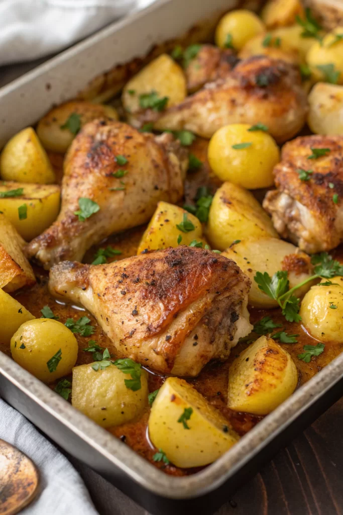 Sheet Pan Chicken Potatoes Recipe