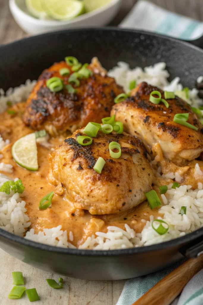 Skillet Bang Bang Chicken Thighs Recipe