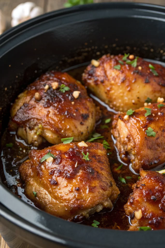Slow Cooker Brown Sugar Garlic Chicken Recipe