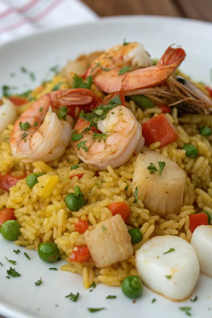 Spanish Seafood Paella Recipe
