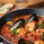 Spicy Nduja Seafood in Tomato Broth