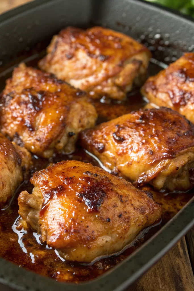 Sweet Spicy Glazed Chicken Thighs Recipe