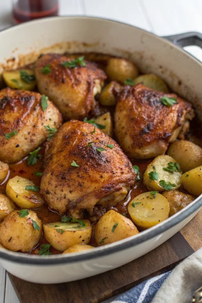 Chicken Thighs with Potatoes Recipe
