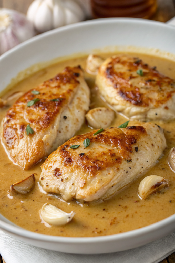 Creamy Garlic Chicken Recipe