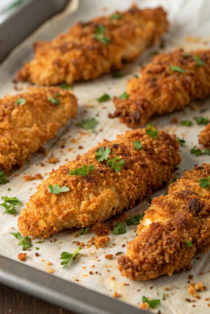 Crispy Homemade Baked Chicken Tenders Recipe