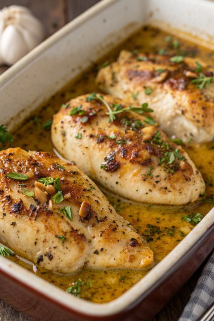 Garlic Butter Baked Chicken Breast Recipe