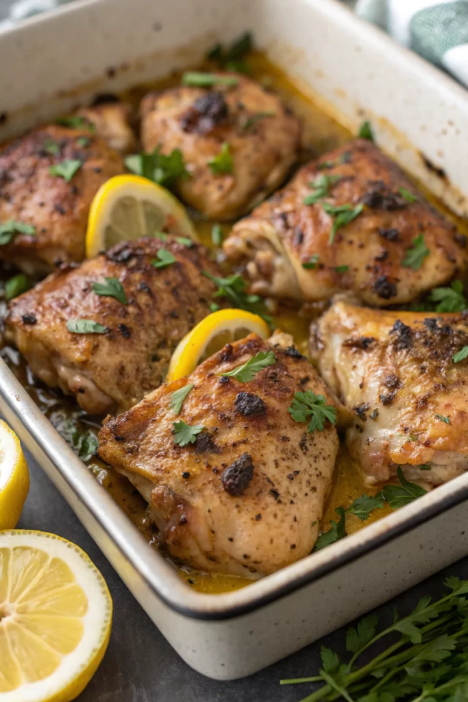 Greek Lemon Chicken Thighs Recipe