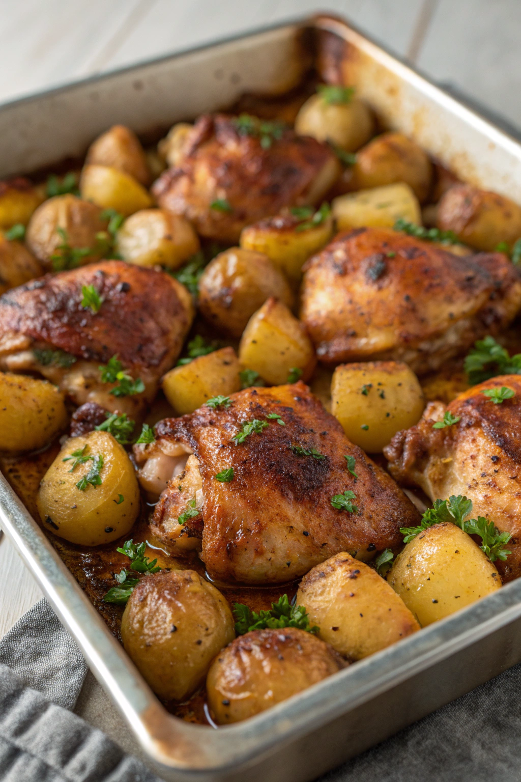 One Pan Chicken and Potatoes Recipe