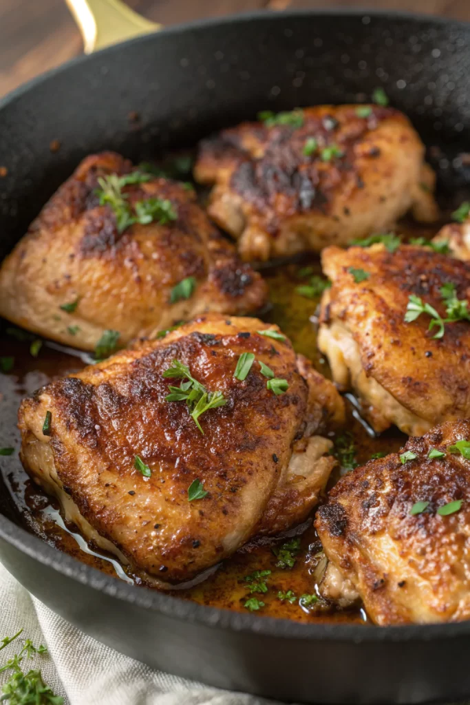 Pan Seared Chicken Thighs Recipe